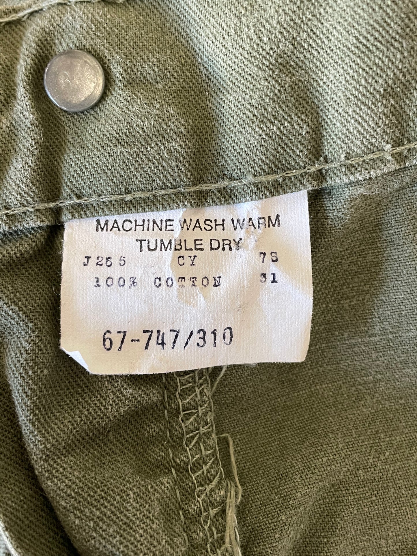 70s Army Green DeeCee Carpenter Pants