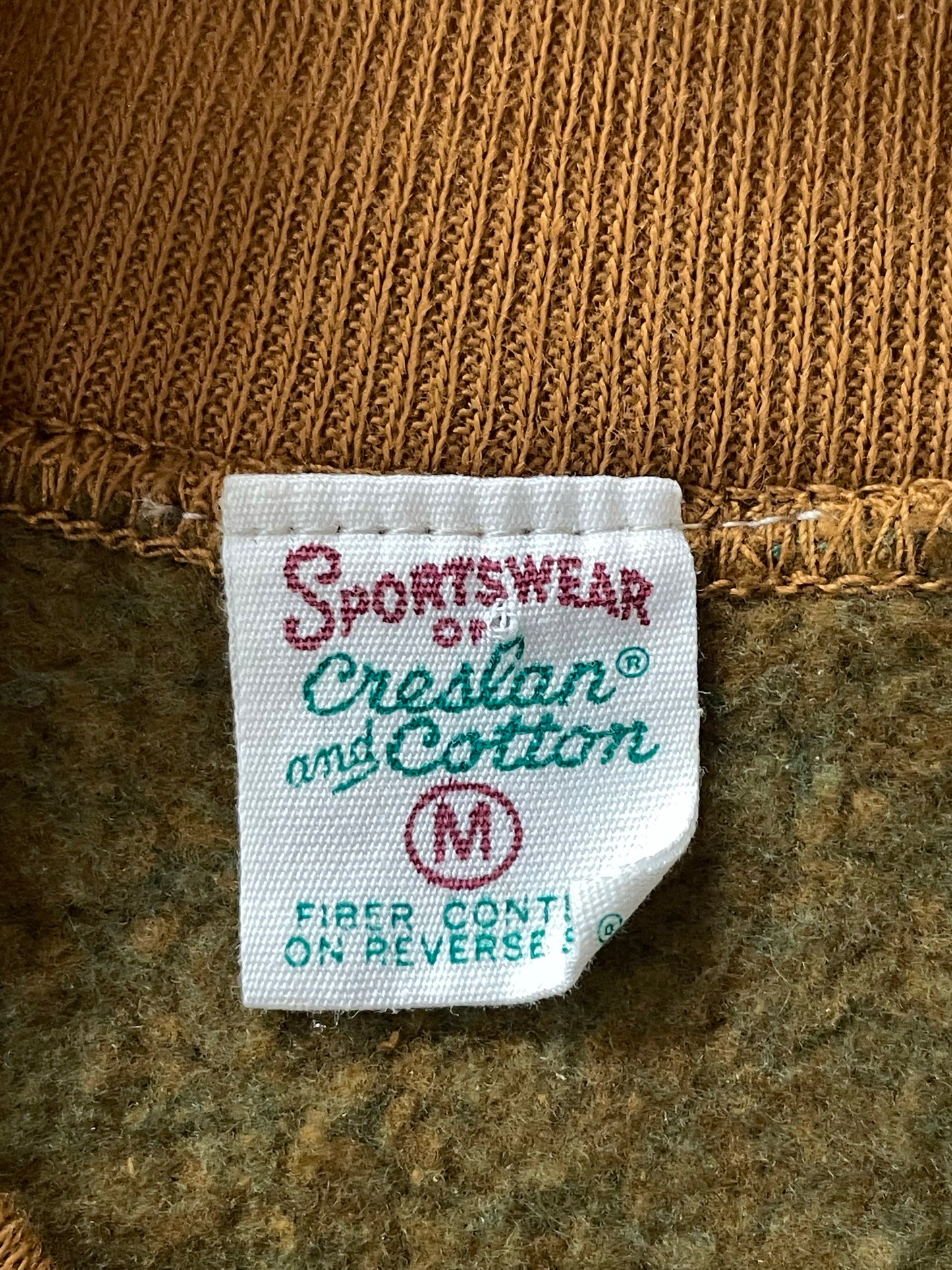 Green And Ochre Striped Sweatshirt