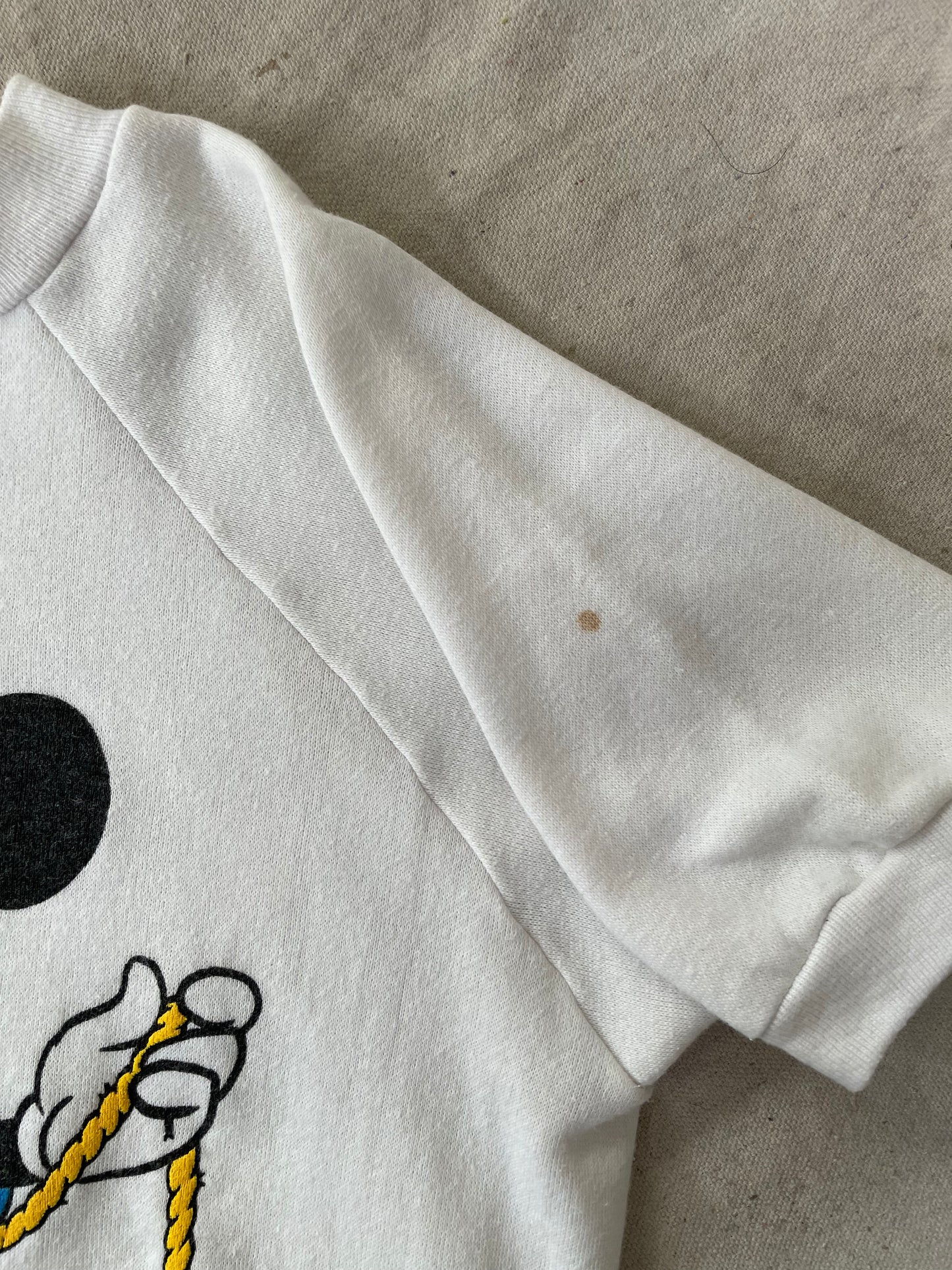 80s Sailor Mickey Mouse Short Sleeve Sweatshirt