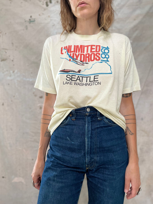80s Unlimited Hydros Lake Washington Seattle Tee