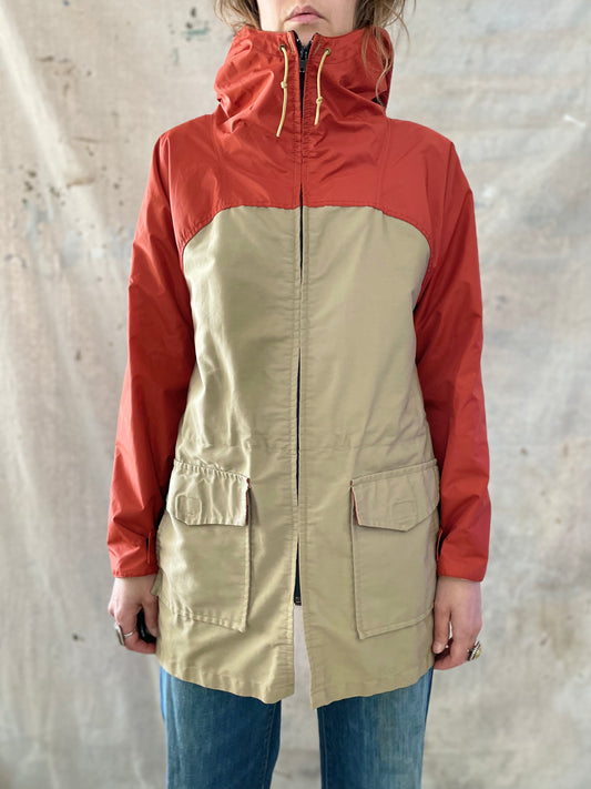 80s Brick & Tan Raincoat