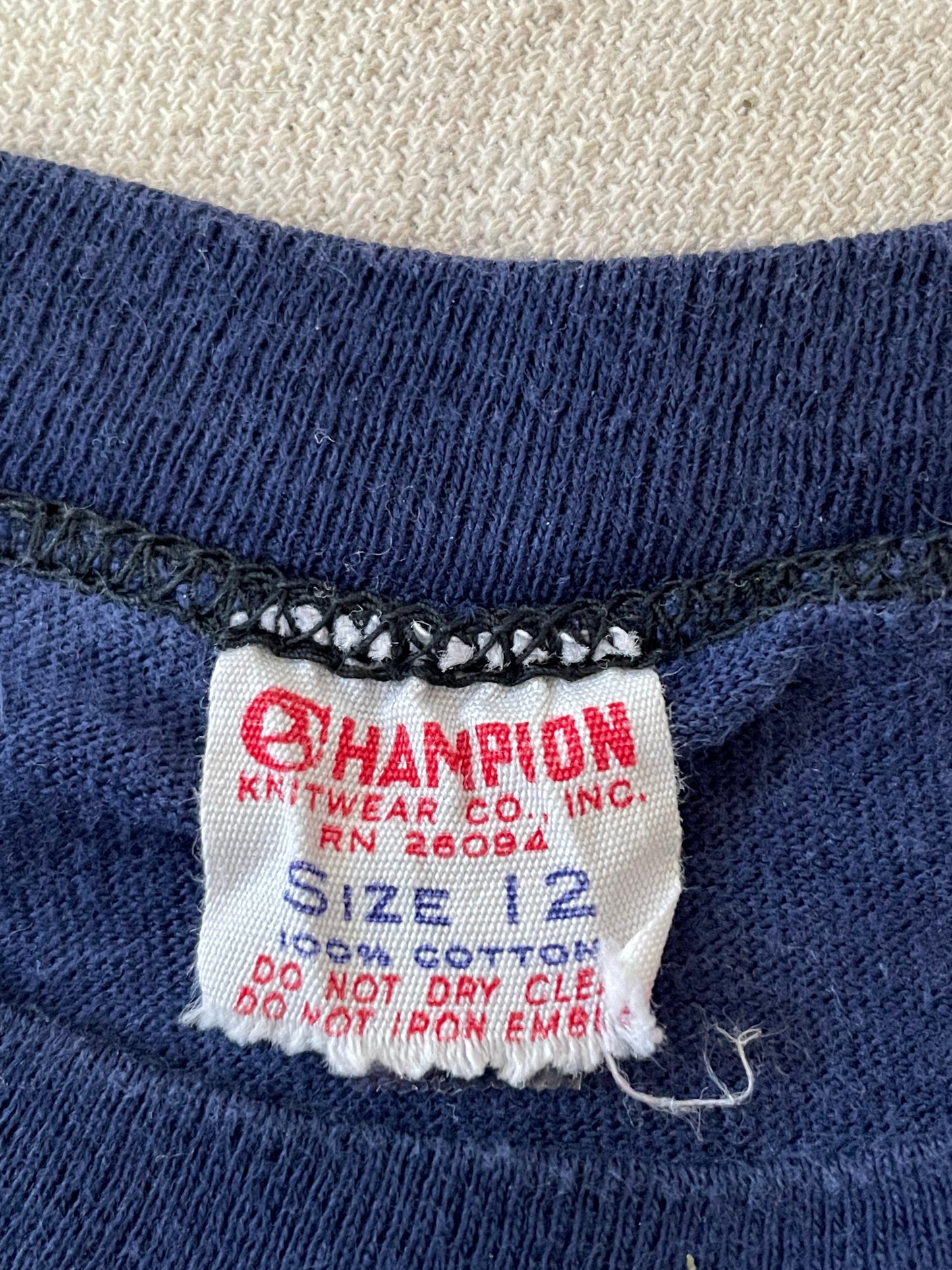 60s Champion Running Man Camp Northwestern, Lake Geneva, Wisconsin Tee