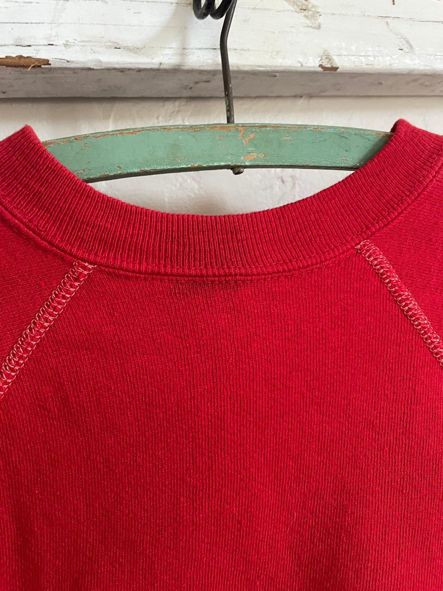 80s Blank Red Short Sleeve Sweatshirt