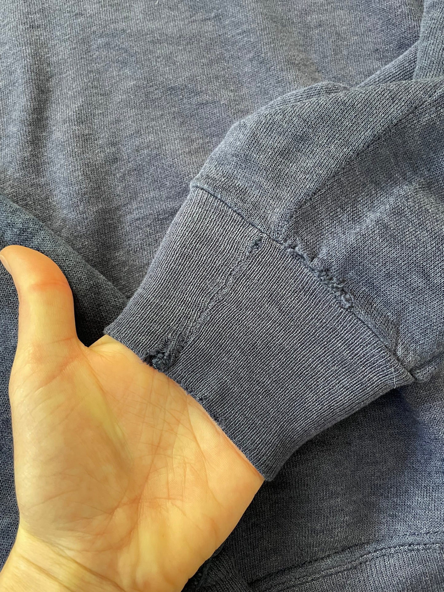 80s/90s Distressed Midnight Blue Sweatshirt