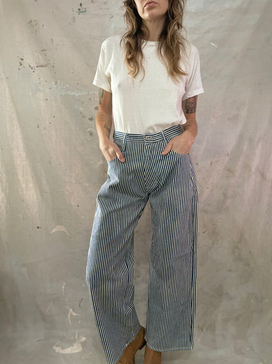 90s Express Stripe Wide Leg Jeans