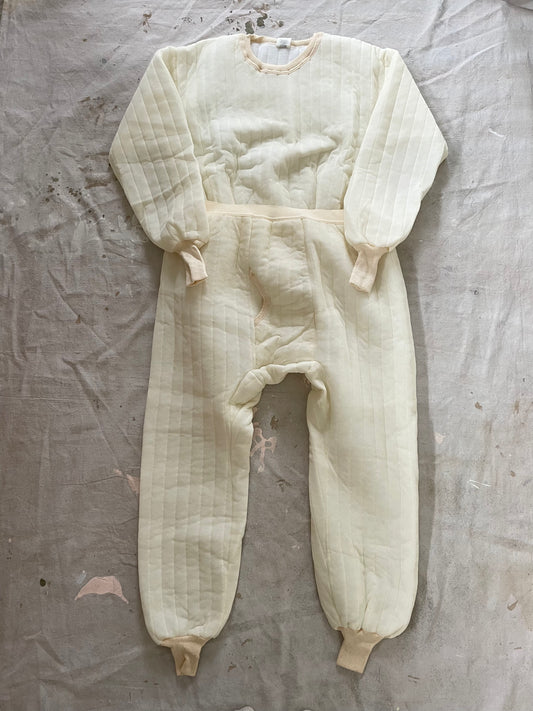 80s Deadstock Quilted Nylon Thermal 2pc Set