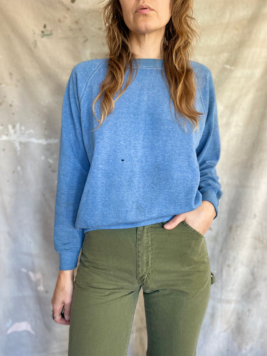 70s Blank Blue Sweatshirt