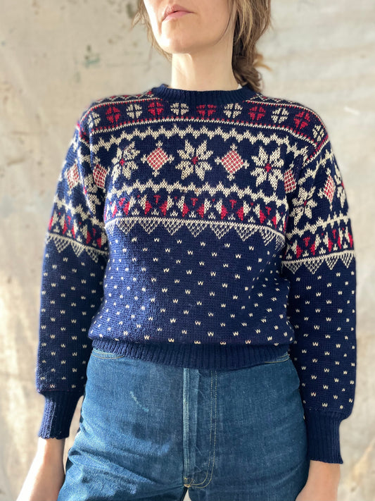 40s Jantzen Snowflake Ski Sweater