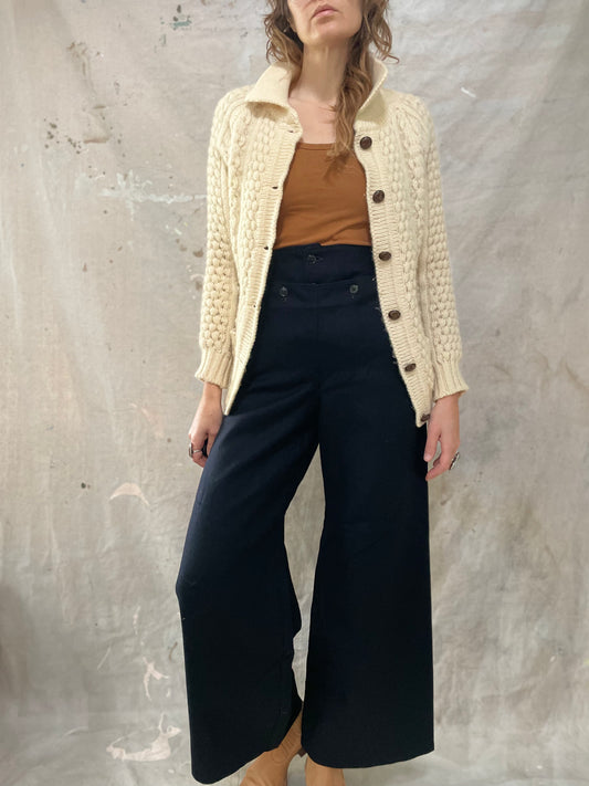 40s Button Front Sailor Pants