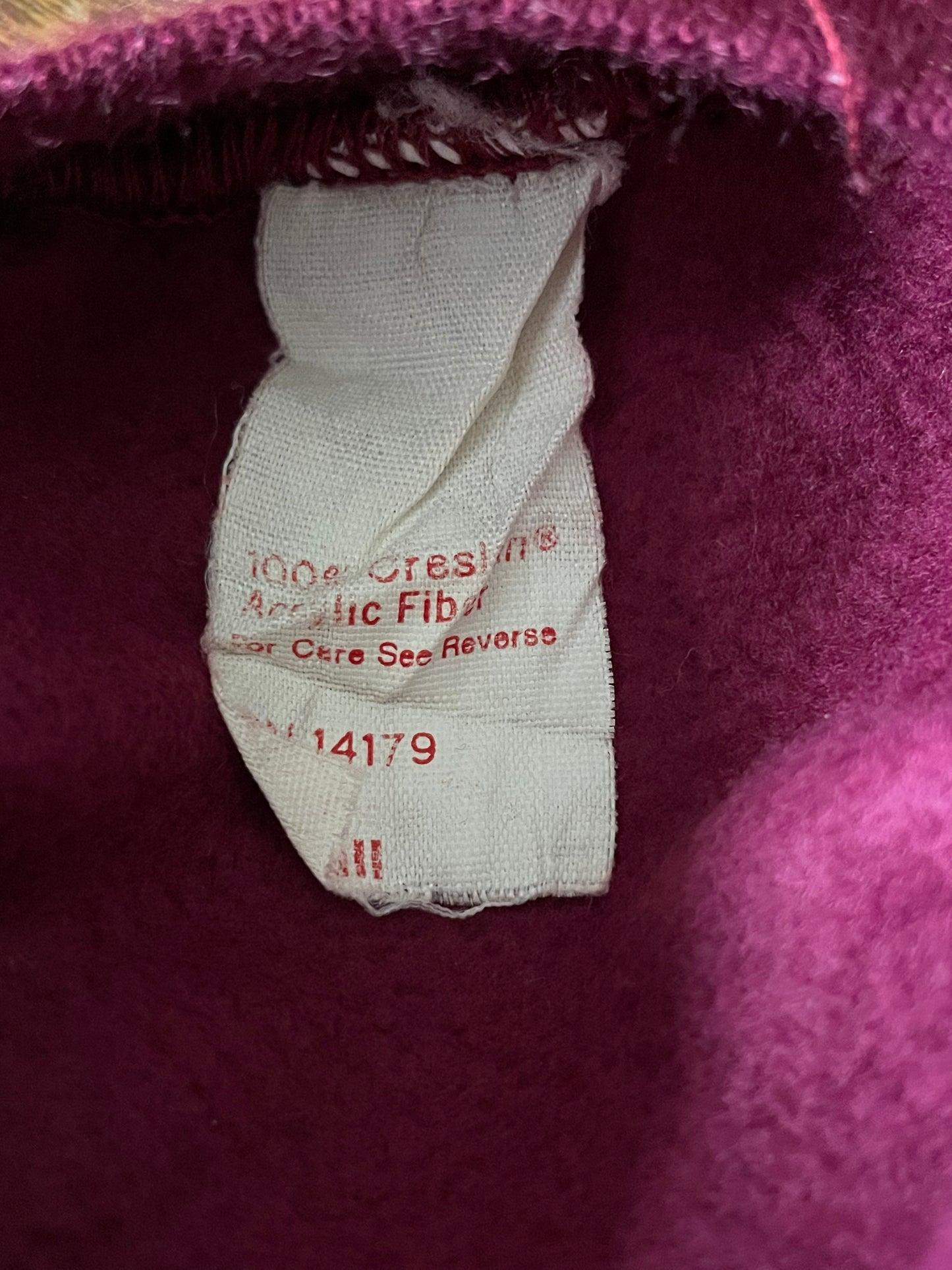 70s Maroon Short Sleeve Sweatshirt