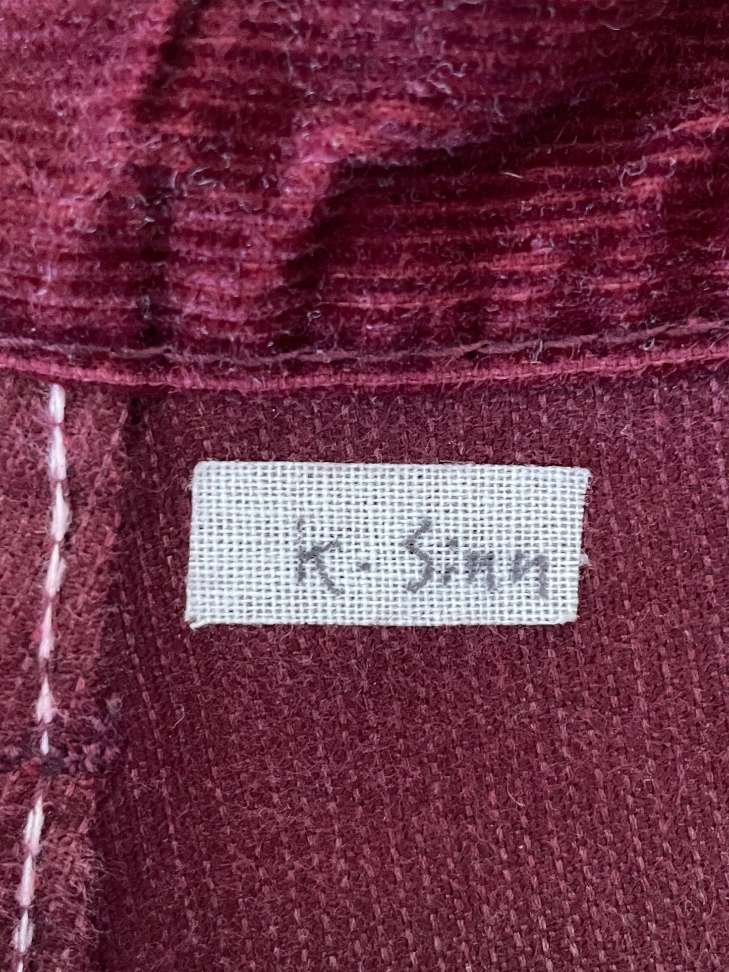 80s Merlot Corduroy Pant