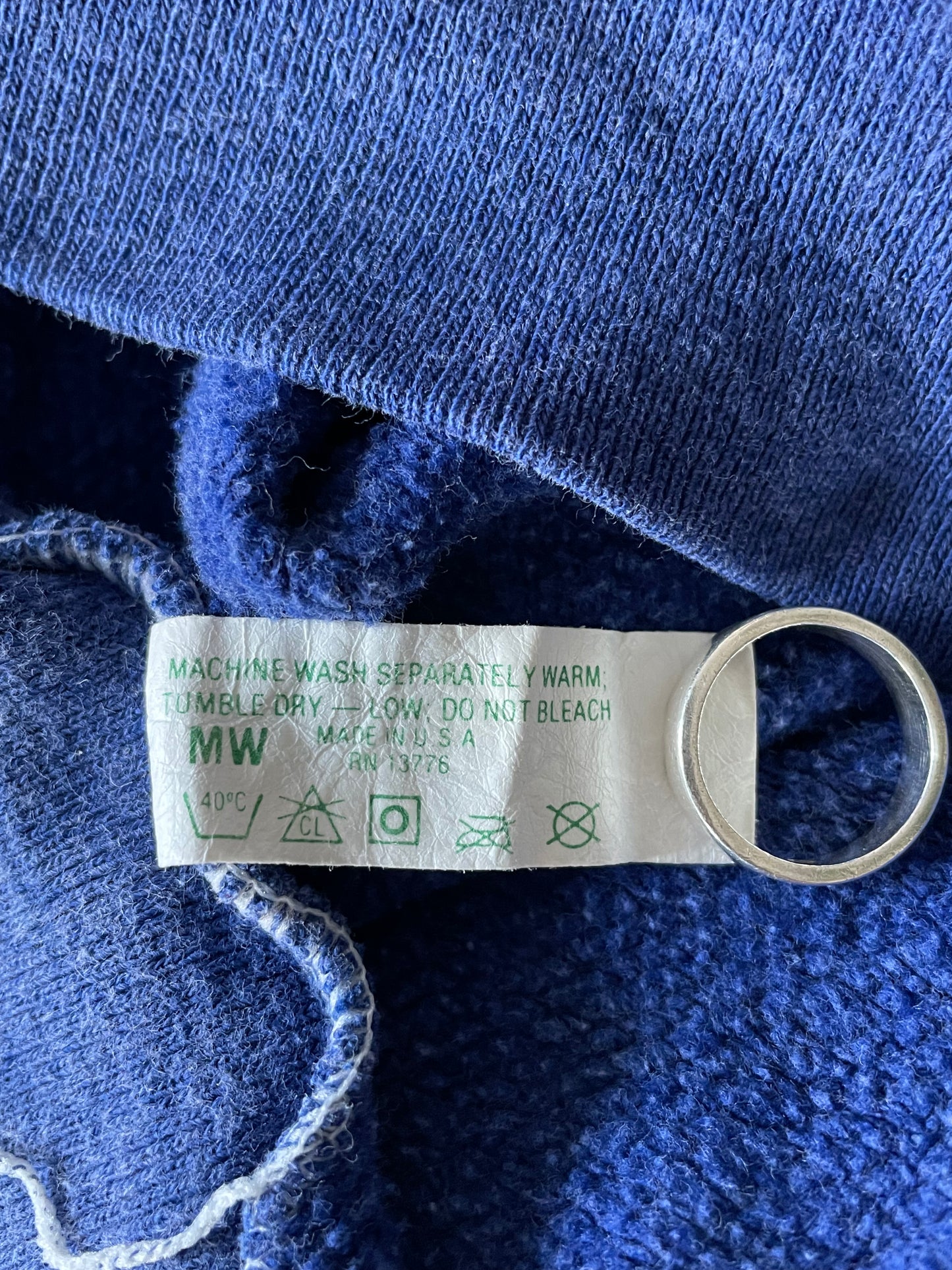 70s Blank Blue Sweatshirt