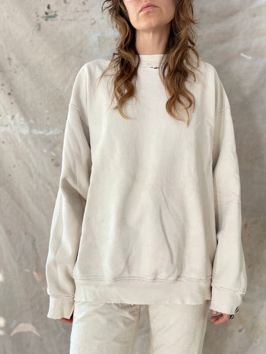 90s Thrashed Blank Putty Sweatshirt
