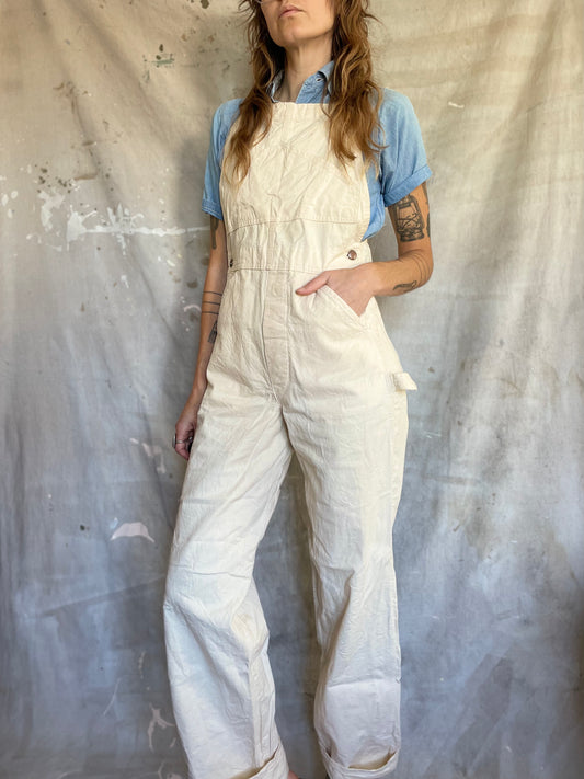 70s Ecru Overalls