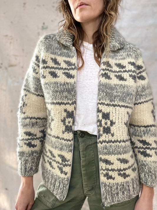 Hand Knit Cowichan Style Sweater