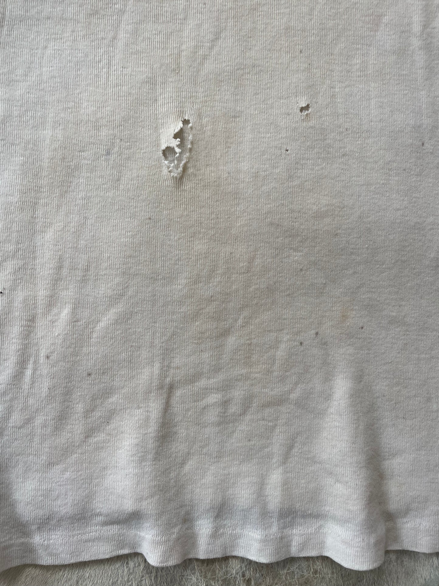 50s/60s Thrashed White Tee Robert Kirk Ltd.