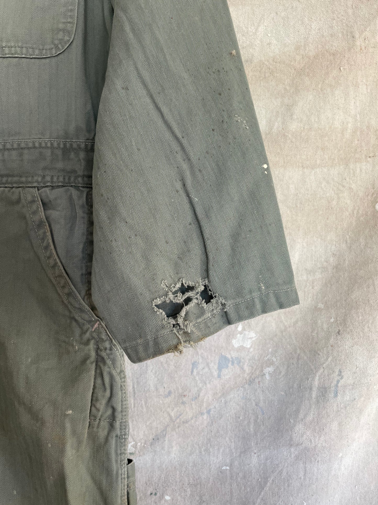 60s Big Mac Grey Green HBT Coveralls