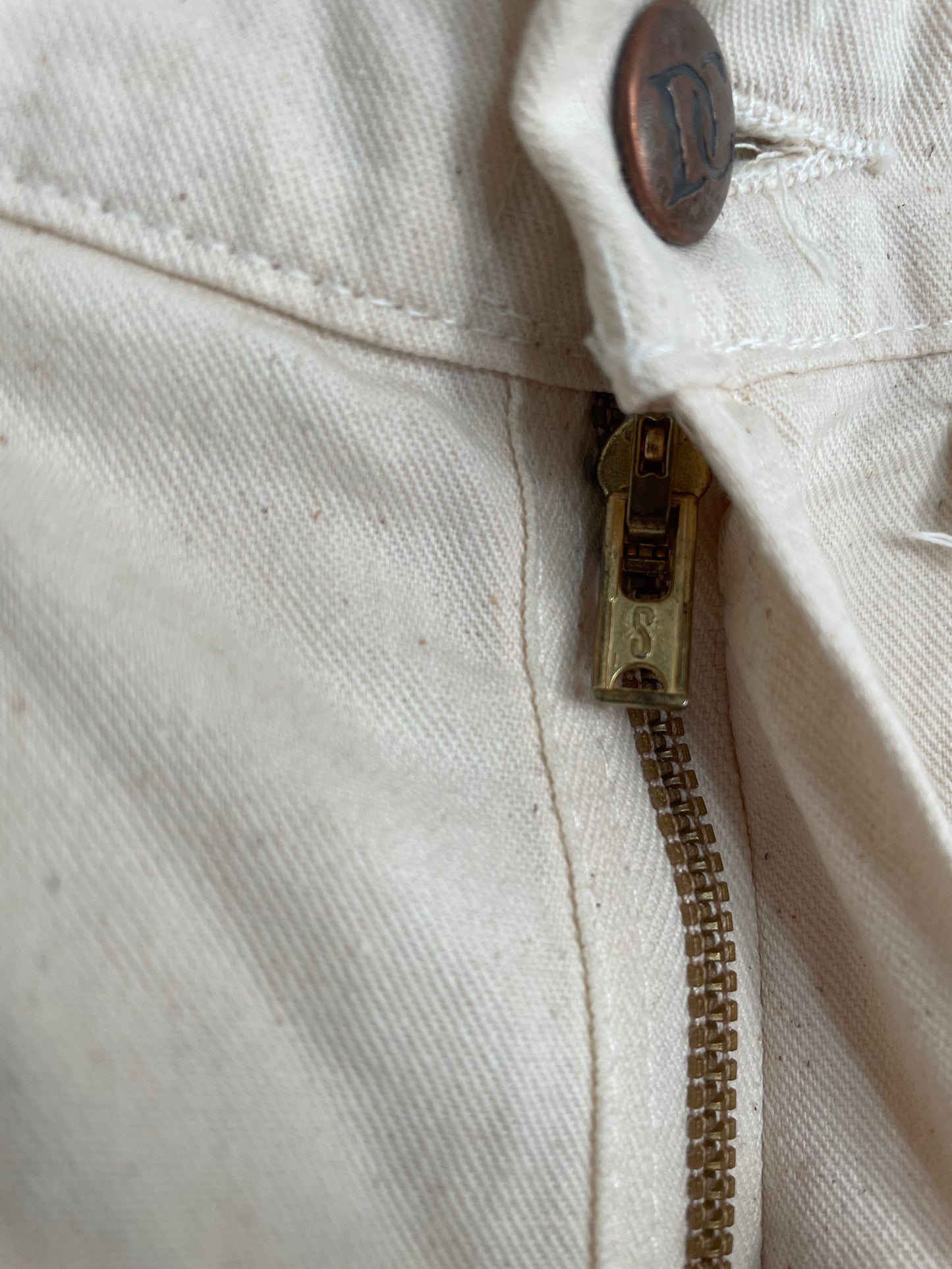 70s DeeCee Ecru Carpenter Pants
