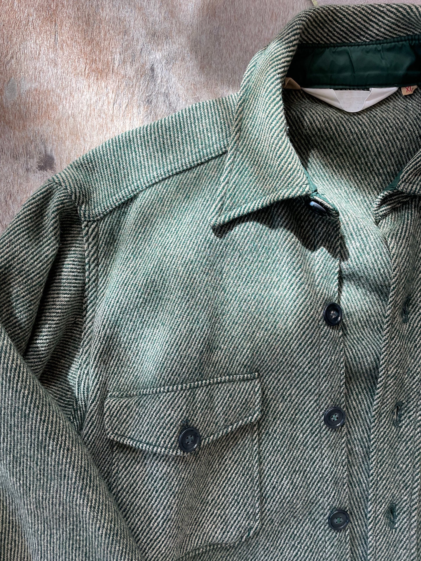 80s Woolrich Wool Button Down Shirt