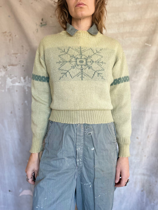 40s/50s Snowflake Sweater