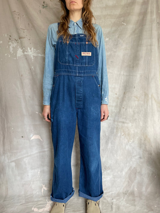 90s Big Mac Dark Wash Overalls