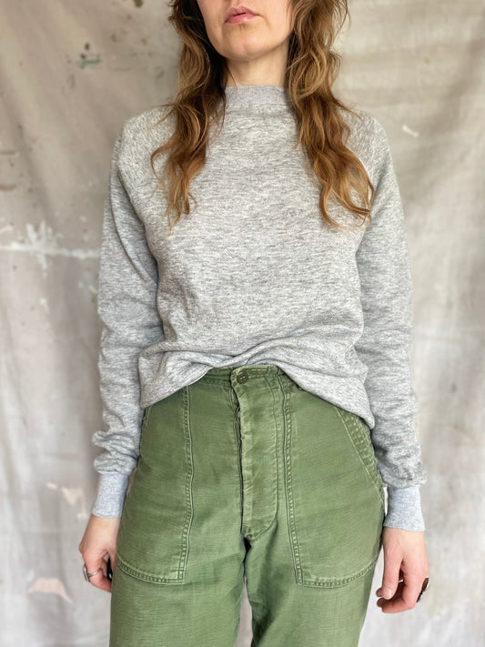 80s Blank Heather Gray Sweatshirt