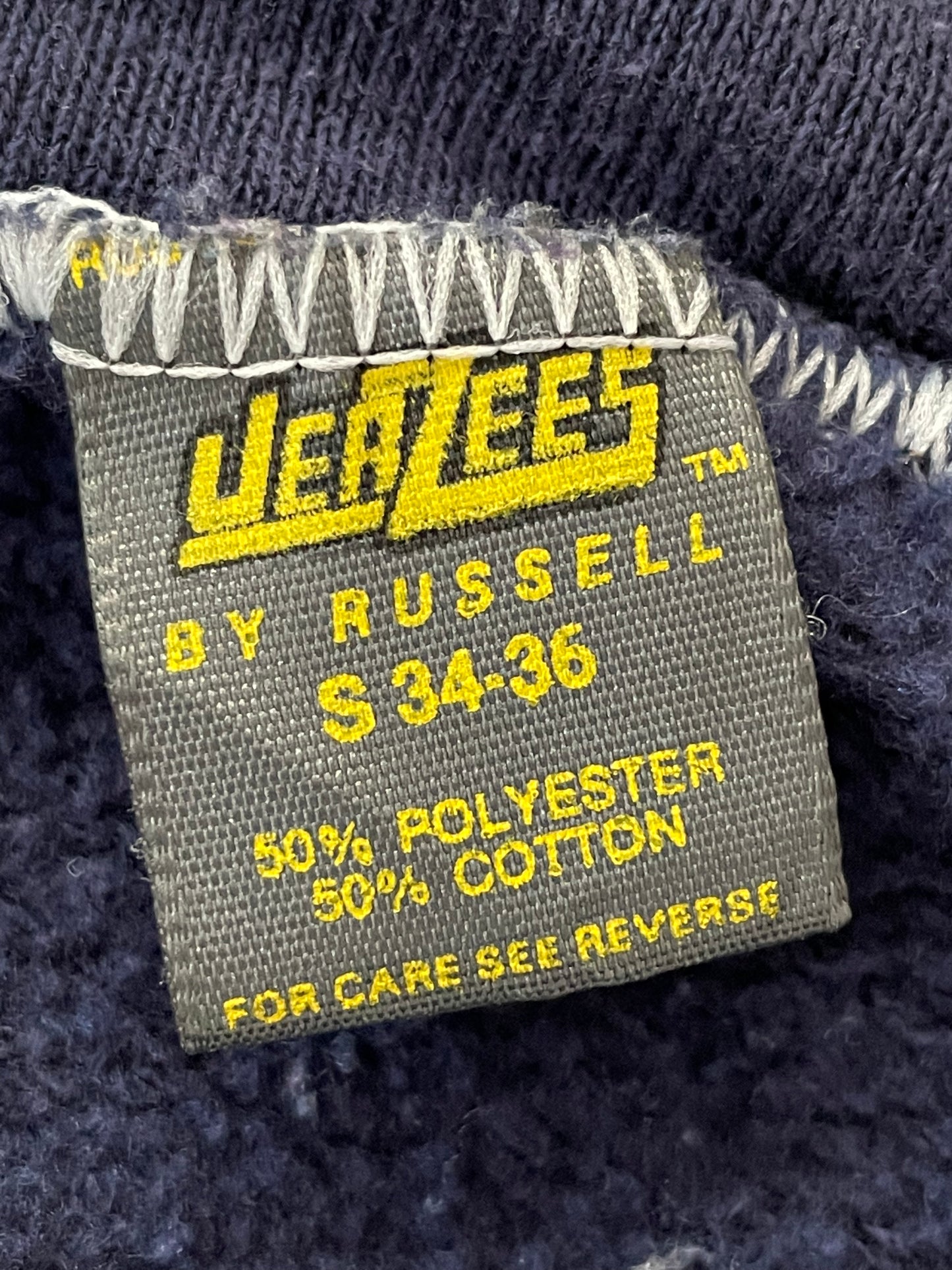 80s Blank Navy Blue Hoodie