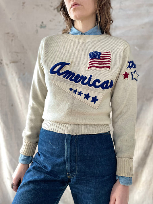 30s/40s “America’s” Sportcraft sweater 