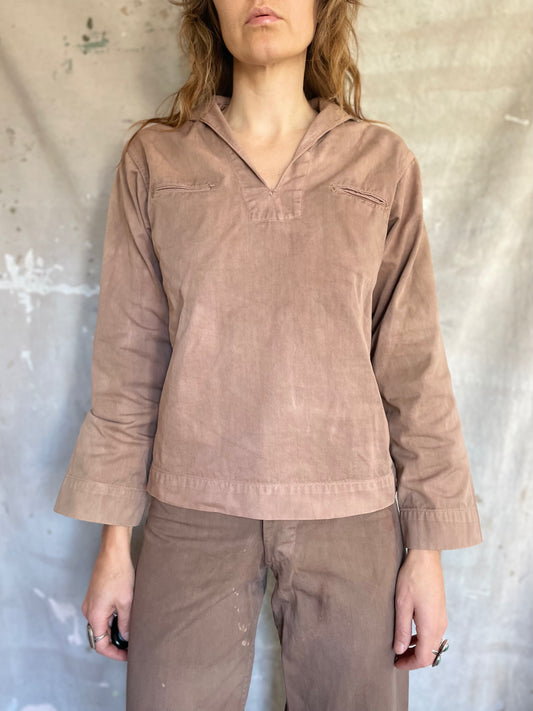 40s/50s Overdyed USN Undress Service Uniform Top