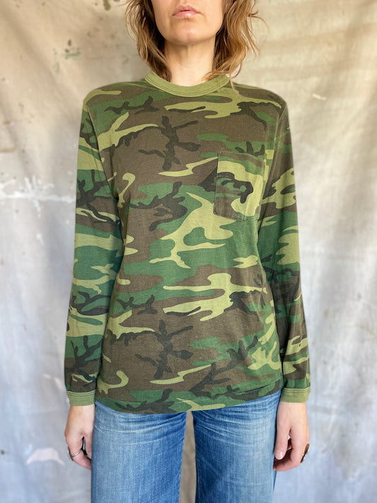 80s Camo Long Sleeve Shirt