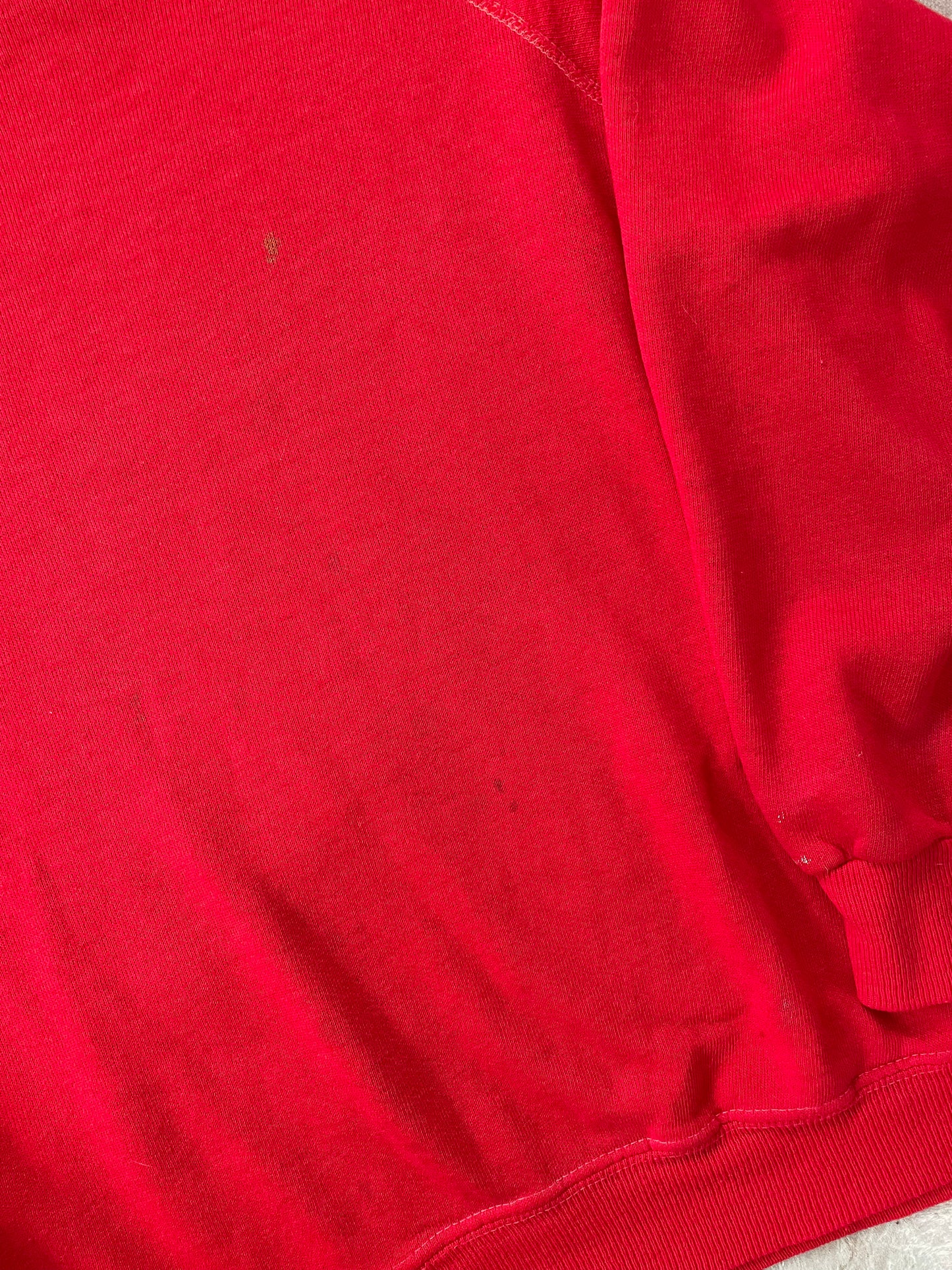 70s/80s Buttery Soft Red Sweatshirt
