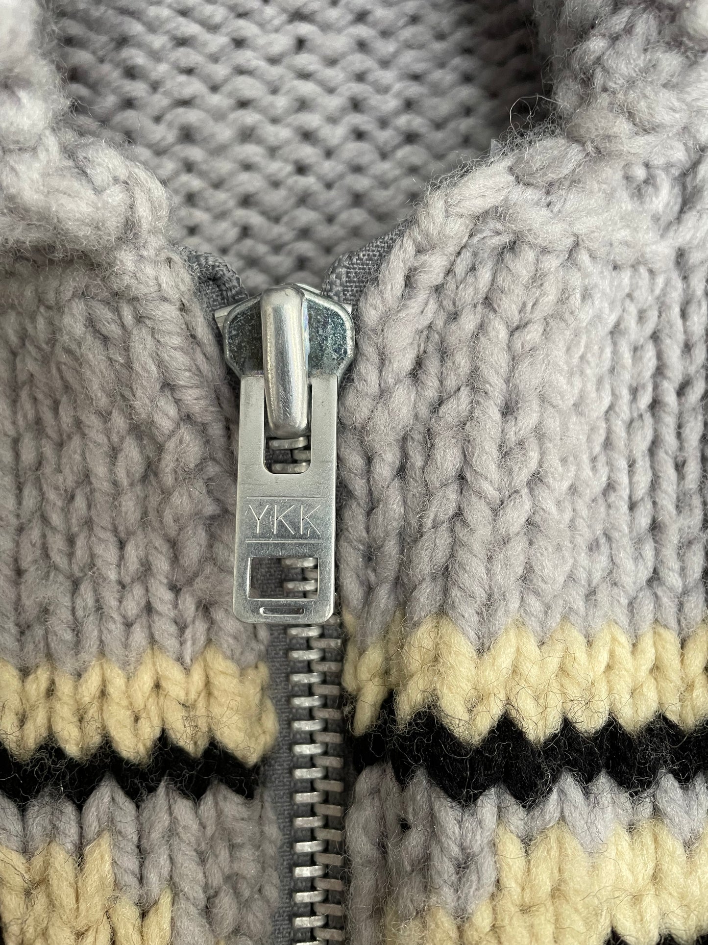 60 Cowichan Style Shawl Collar Sweater