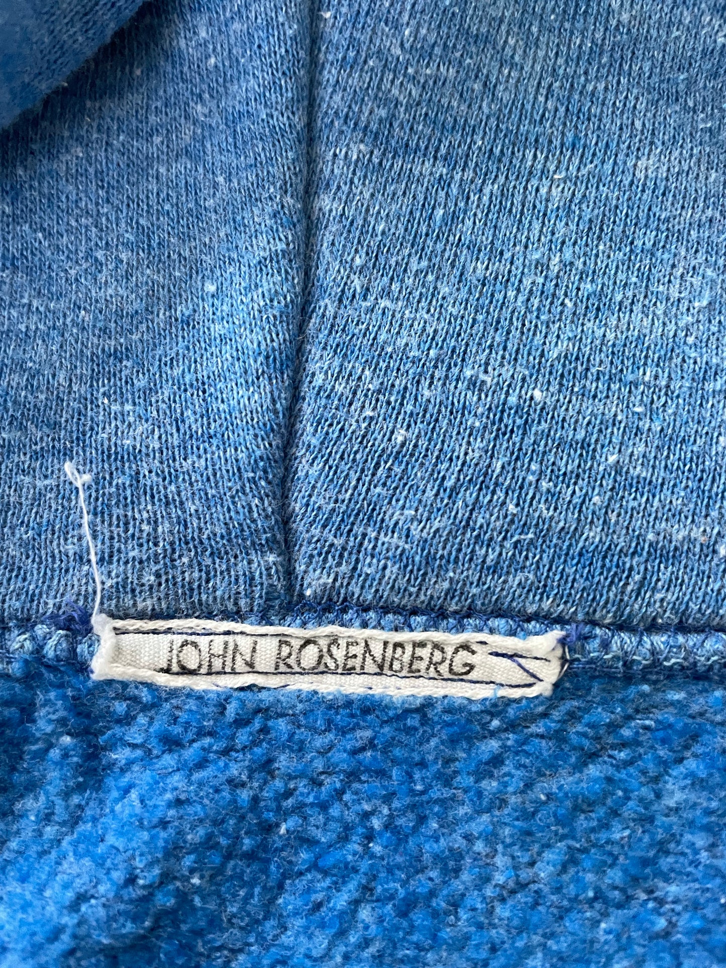 Azure Blue Zip Front Hoodie