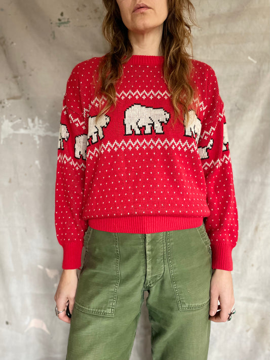 70s Polar Bear Sweater