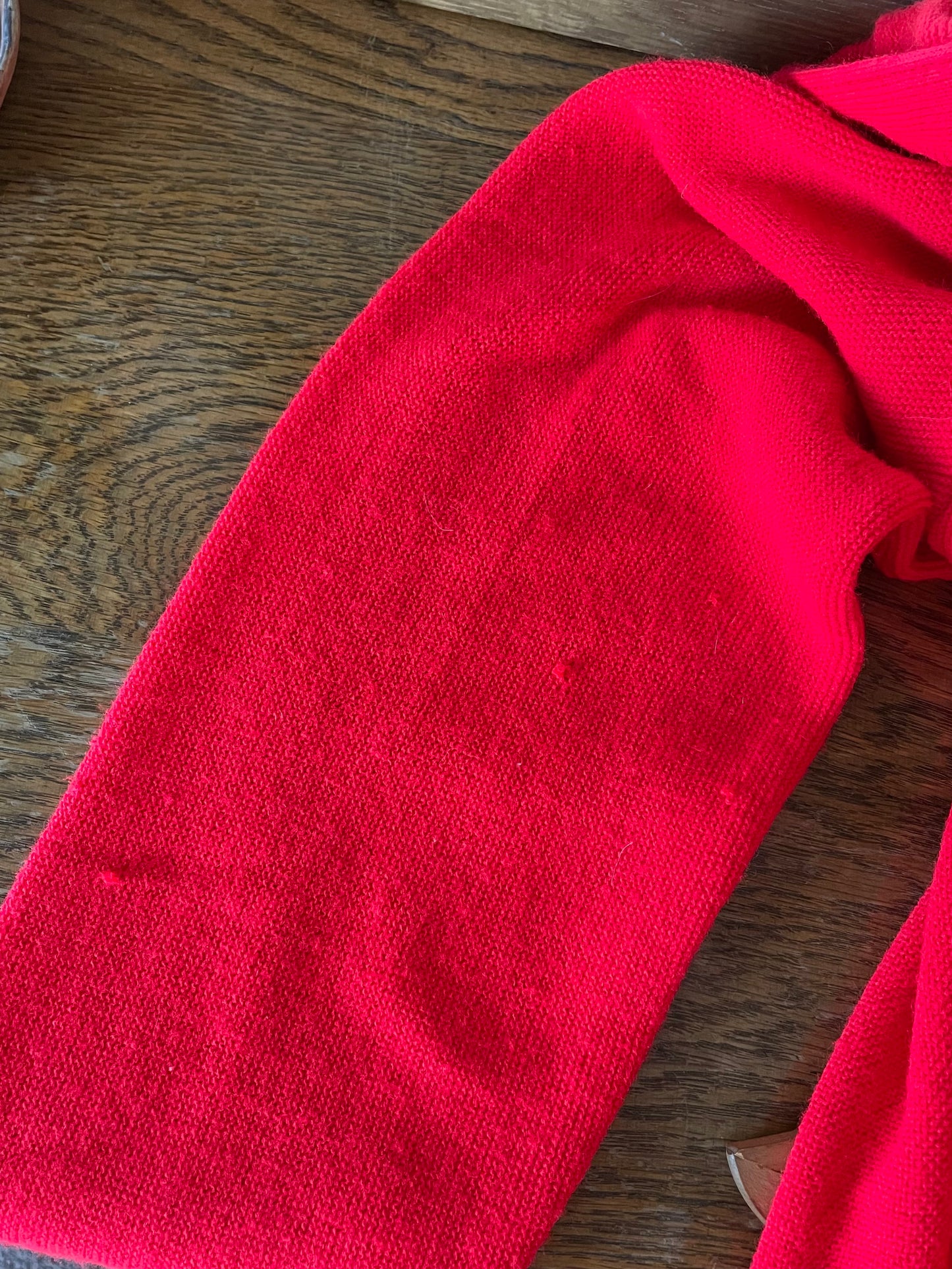 80s Lord Jeff Red Cardigan