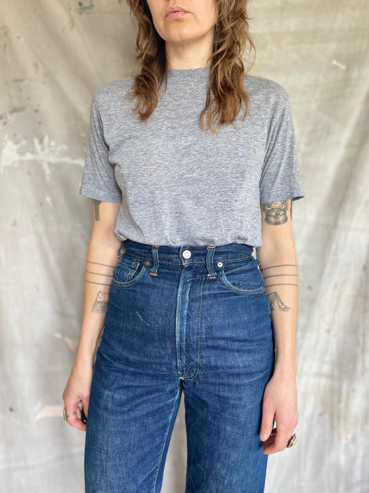80s Blank Heather Gray Tee