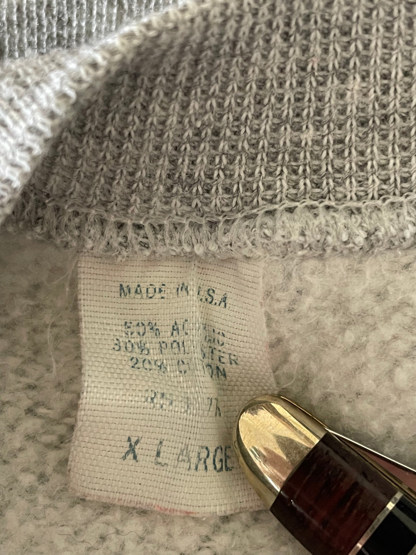 80s Blank Heather Gray Sweatshirt