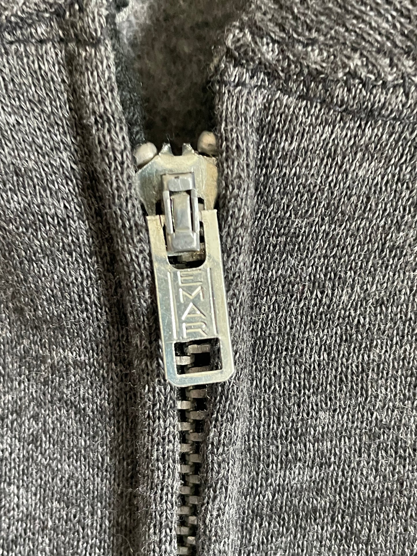 60s/70s Blank Gray Zip Front Sweatshirt