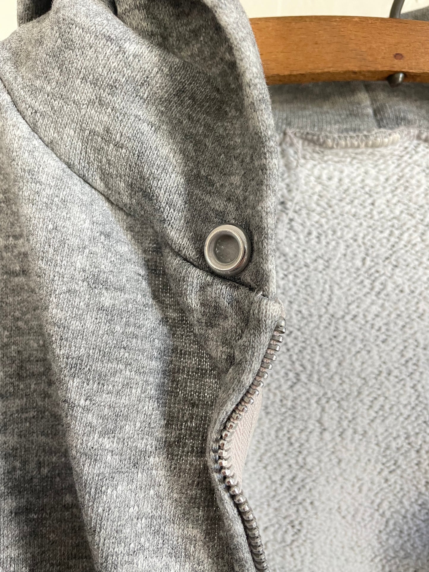70s/80s Blank Heather Gray Hoodie Sweatshirt