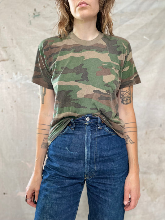80s Camo Pocket Tee