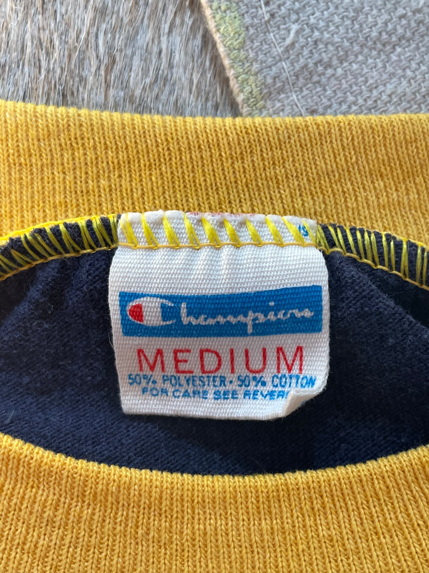 70s Champion Blue Bar Louisiana State University Tee