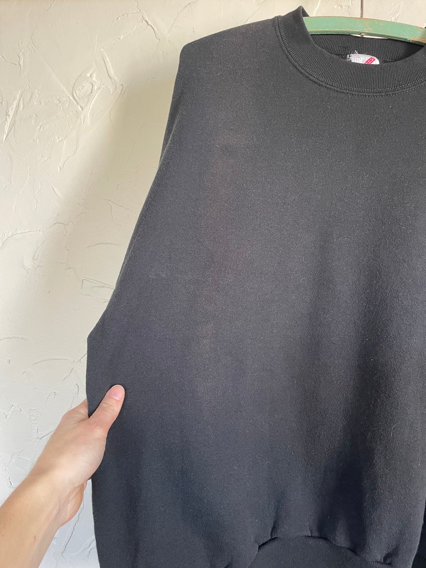 80s Blank Black Sweatshirt