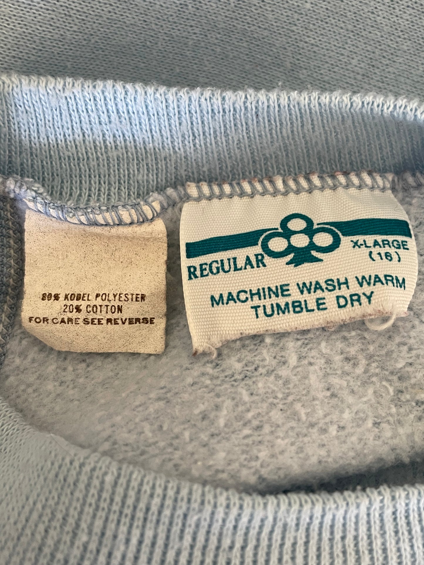 70s Blank Sky Blue Sweatshirt