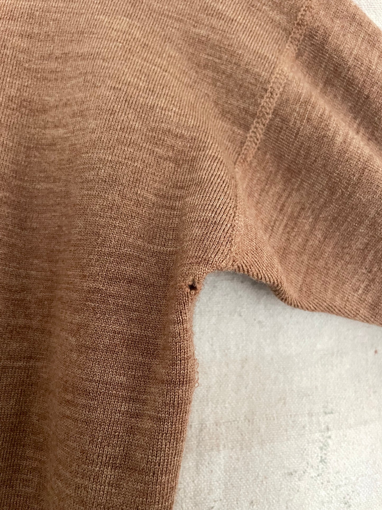 40s/50s Brown Thermal Henley