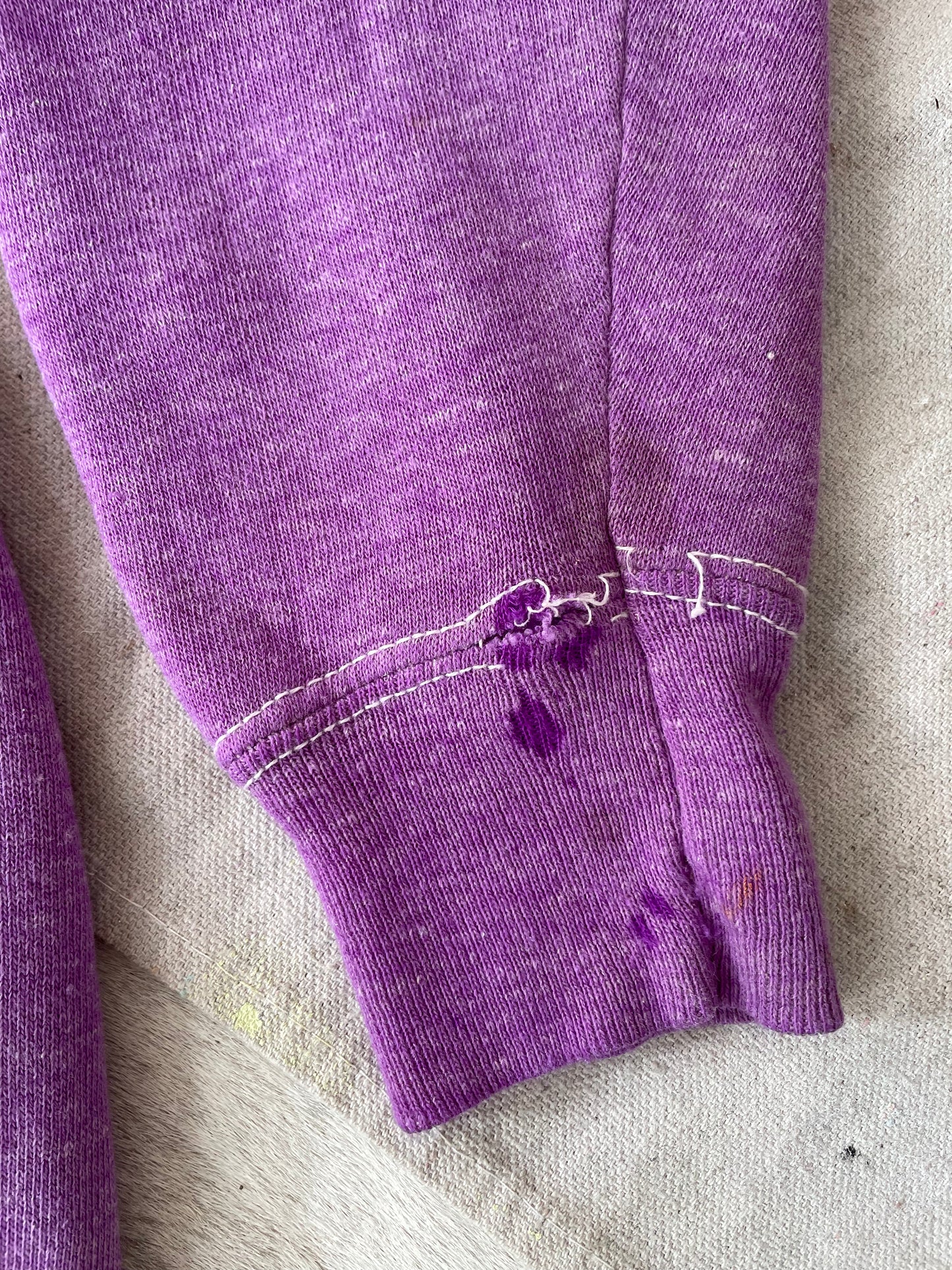 70s/80s Bright Lavender Sweatshirt