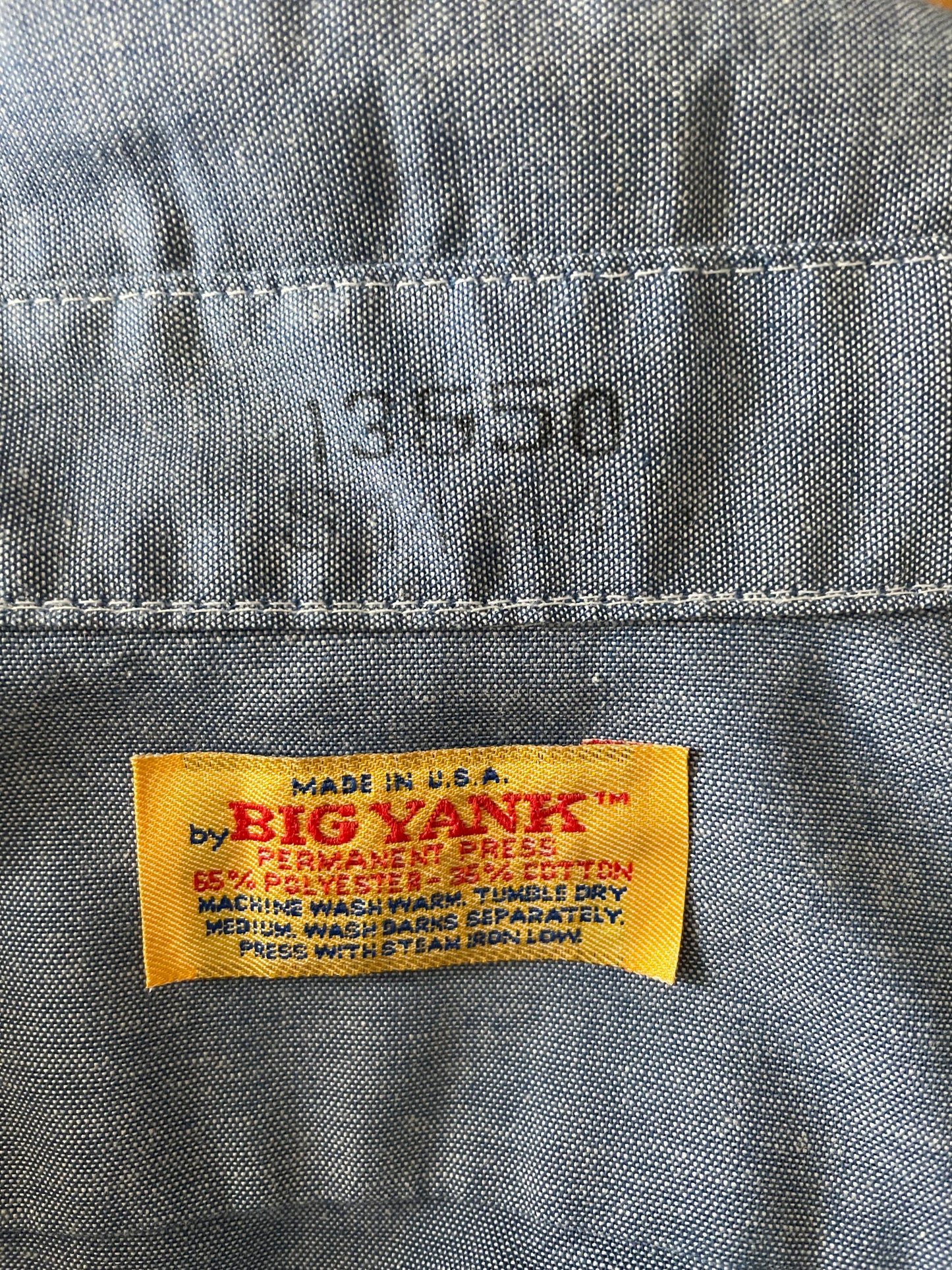 80s Big Yank Chambray Shirt