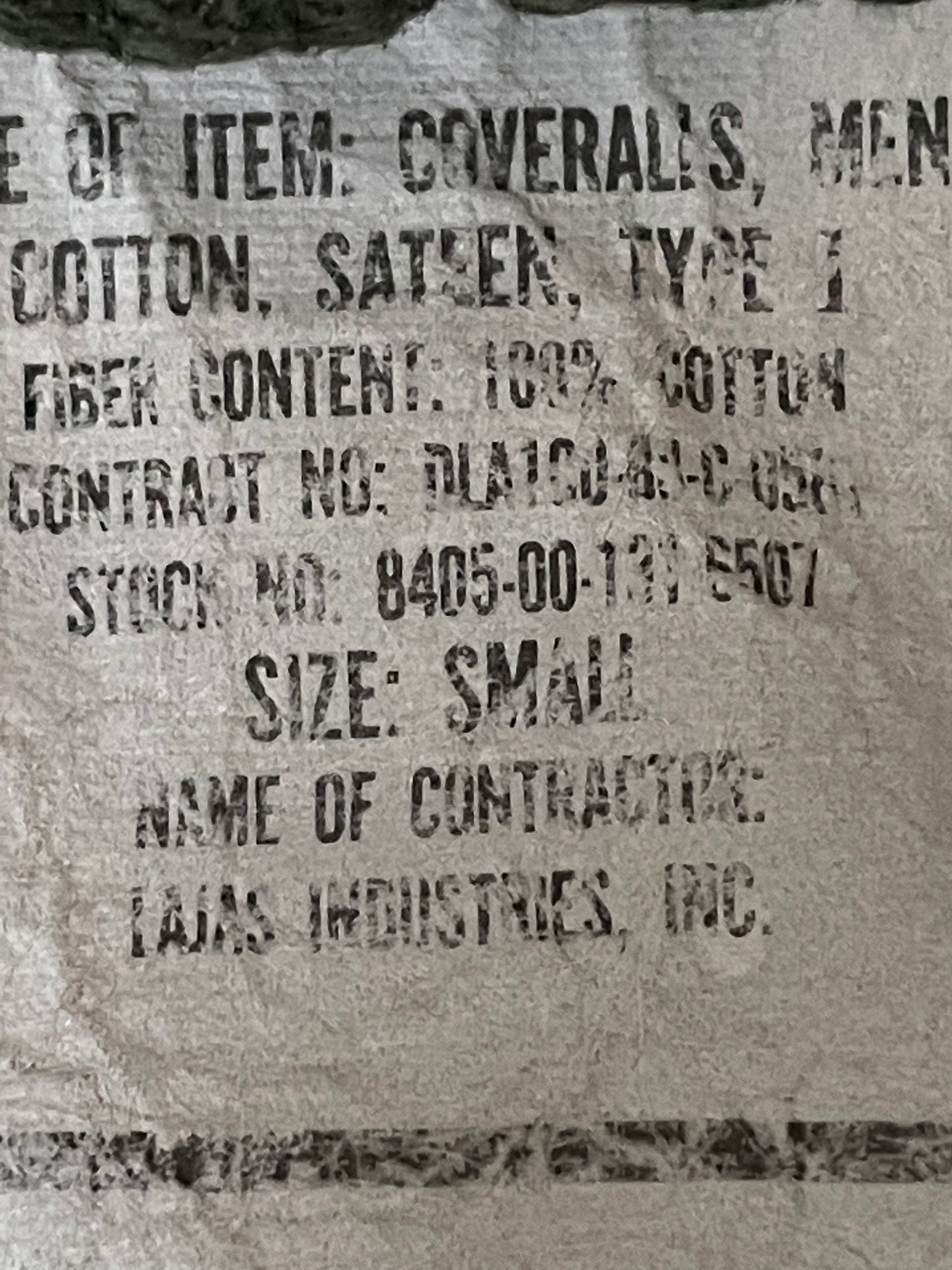 OG-107 Army Coveralls