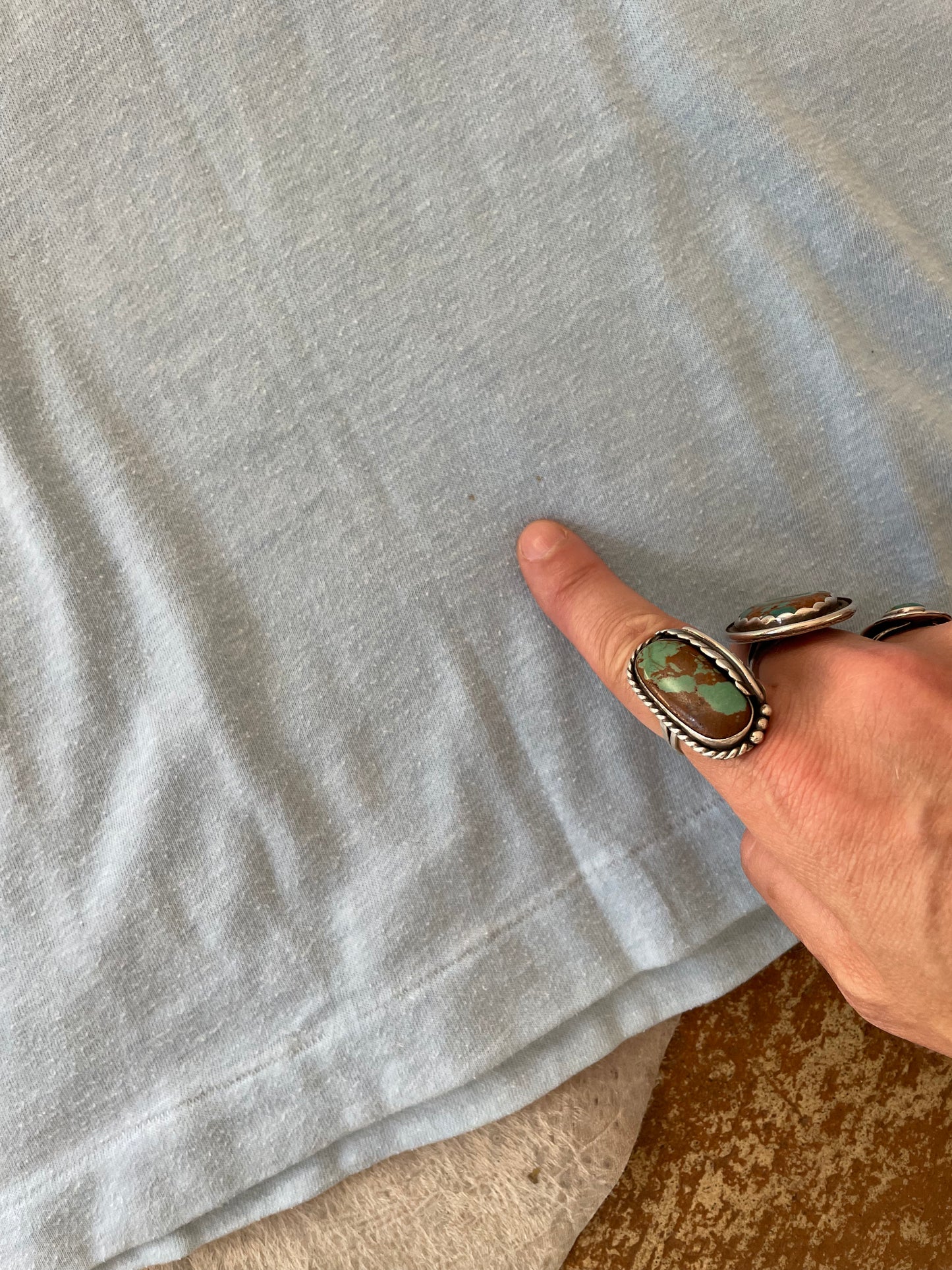 70s Champion Blue Bar U. Of Notre Dame Tee