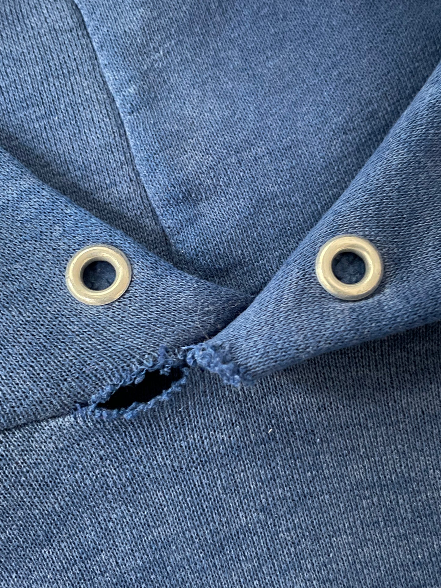 80s Blank Cobalt Blue Hoodie Sweatshirt