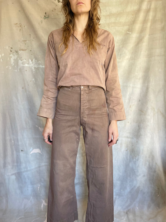 40s/50s Overdyed USN Undress Service Uniform Pants “Sailor Pants”